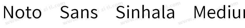 Noto Sans Sinhala Medium字体转换